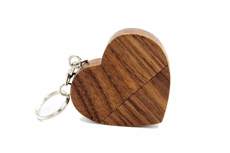 SHANDIAN логотип на заказ Деревянный Сердце USB+ коробка флэш-накопитель Флешка 32 ГБ 16 ГБ 8 ГБ 4 ГБ карта памяти Фотография Свадебные подарки