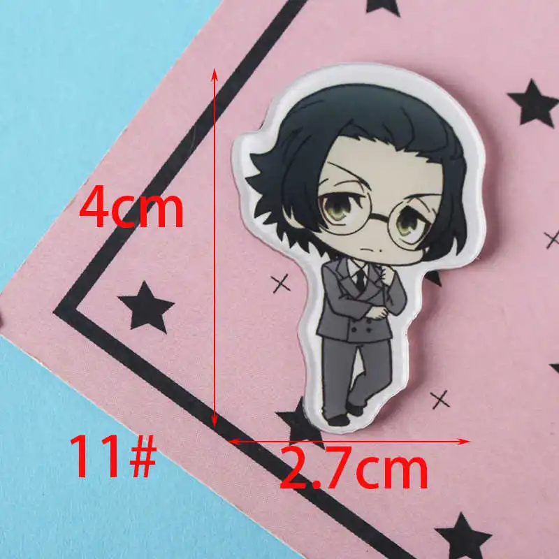 No11 free shipping 1 PCS bungou stray dogs cartoon mix for Clothing Acrylic Badges Kawaii Icons on The Backpack Pin Brooch Badge Z68 - Цвет: No11