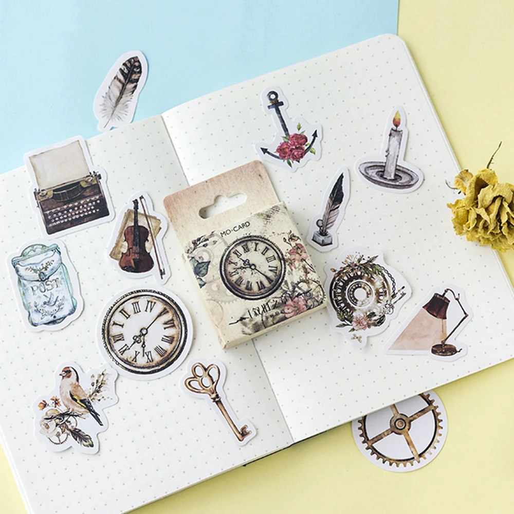 Винтажный журнал путешествия бумага ручная работа дневник японские наклейки