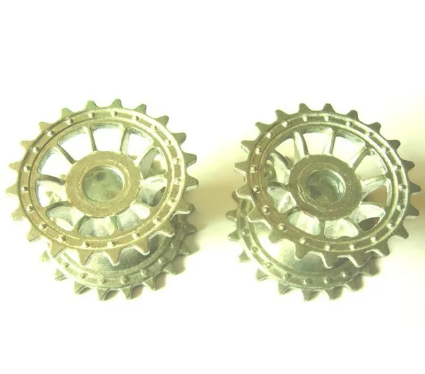 

HengLong 3818 3818-1 3819 3819-1 DIY Собранные детали 1:16 R/C Немецкий тигровый I водитель гусеницы из алюминиевого сплава Бесплатная доставка