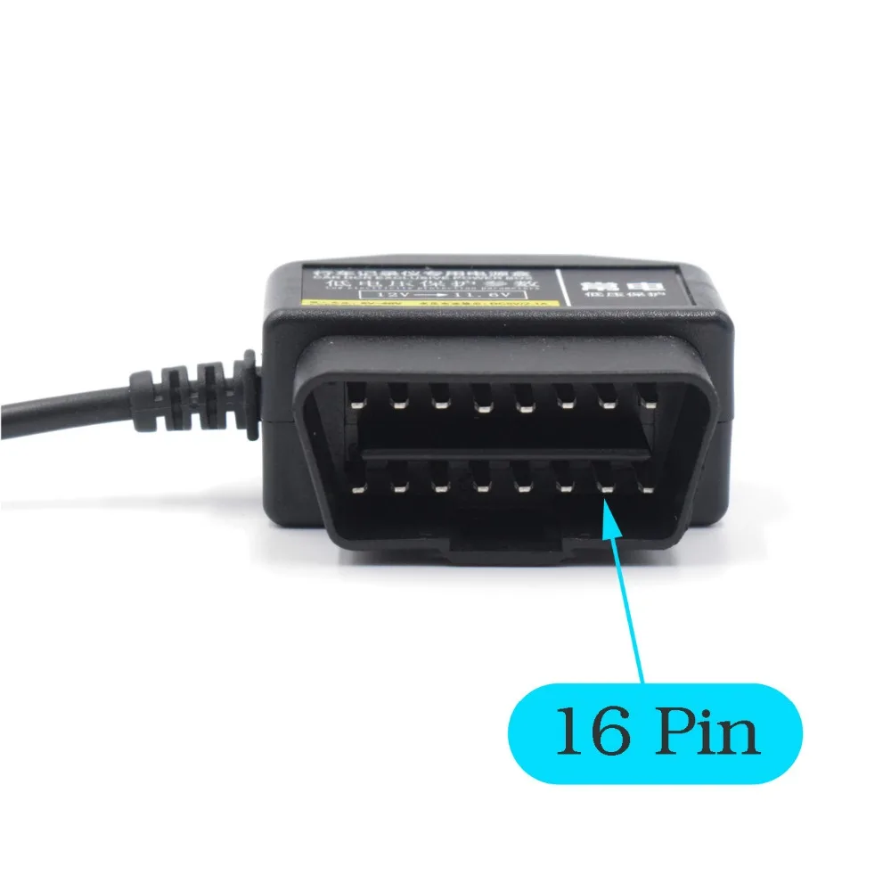 Xcgaoon OBD 16 Булавки автомобиля dc конвертер Модуль кабель с USB Порты и разъёмы