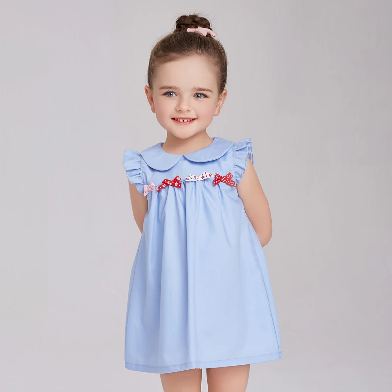 Маленьких пони для девочек летние Платья женщин синий розовое платье Одежда