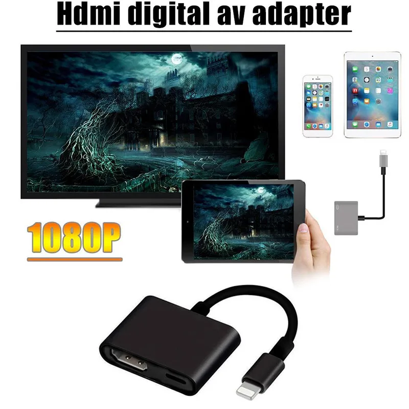 DOITOP 1080P HDMI Кабель адаптер 8Pin к кабель для Apple Iphone X 10 6 7 8 Plus TV HDTV цифровой AV