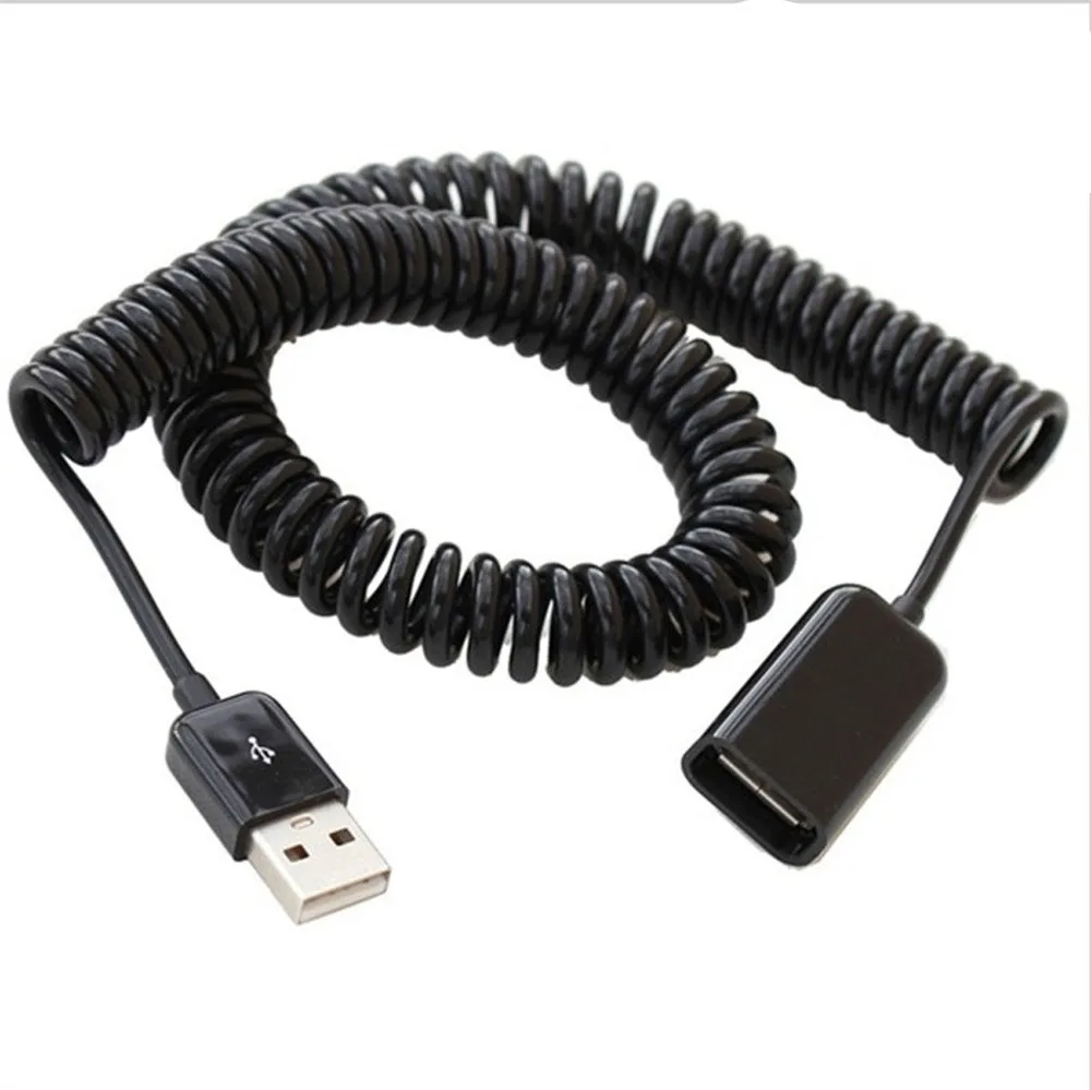 Весенний Удлинительный кабель EPULA USB 2 0 черный удлиняющий Кабель типа Папа мама