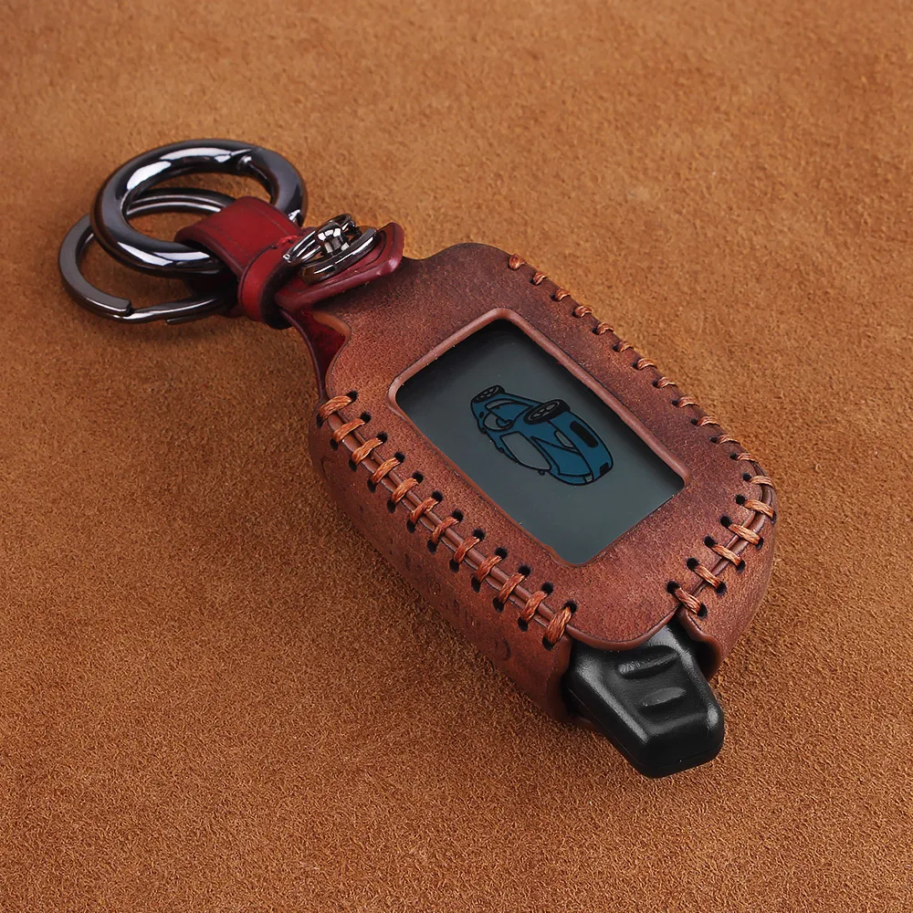 Брелок KEYYOU Tomahawk X5 с ЖК-дисплеем кожаный чехол для ключей двухсторонняя