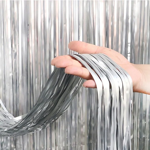 sliver 2 м* 1 м Длинная лента для завивки на день рождения, вечеринку, свадьбу, украшение, игрушка в подарок, шар, гирлянда, вечерние и праздничные принадлежности, аксессуары, золото, серебро - Цвет: sliver