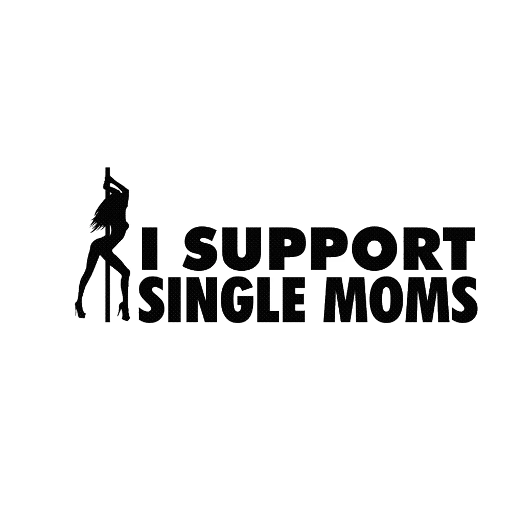 15*6.4cm I Support Single Moms Vinyl Car Wrap Cute And Interesting Fashion Inspirational Sticker Decals | Автомобили и мотоциклы