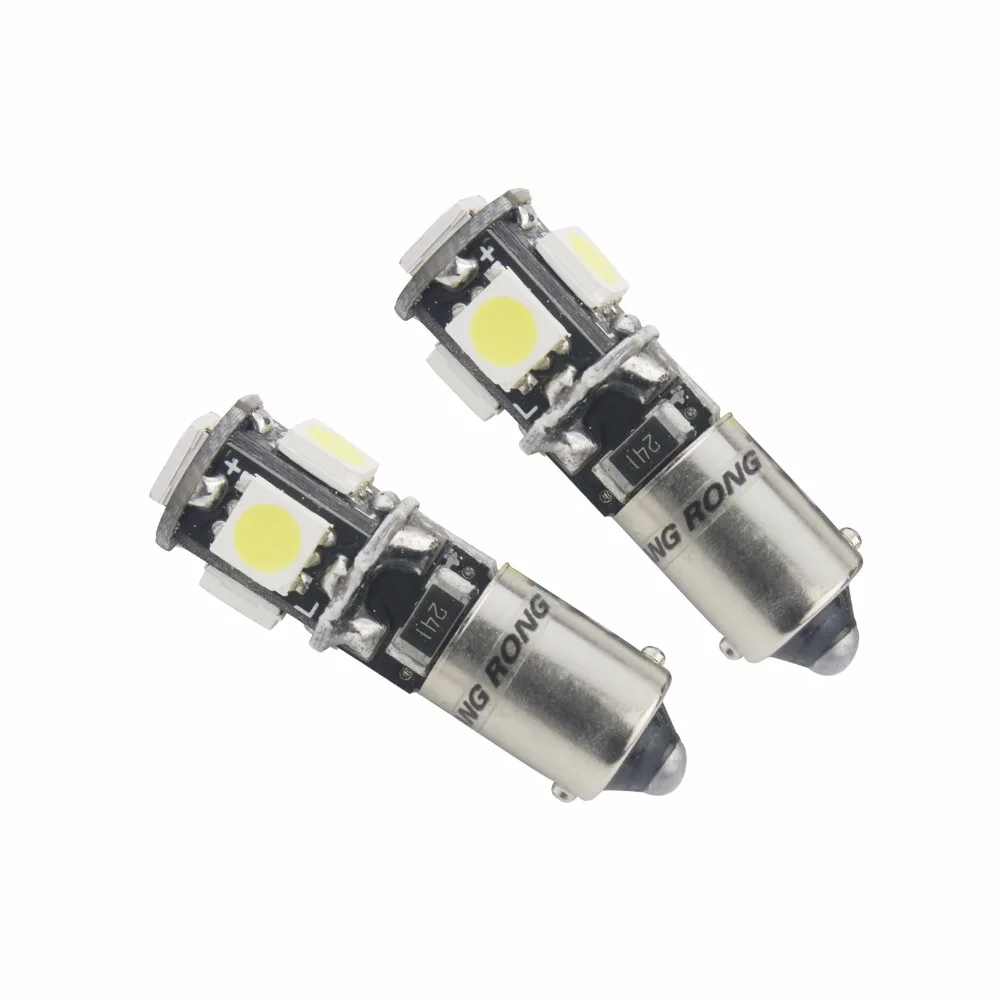 ANGRONG 2x H6W BAX9s 5 SMD Canbus светодиодный индикатор ламповый Обратный парковочный боковой свет лампы(CA306x2