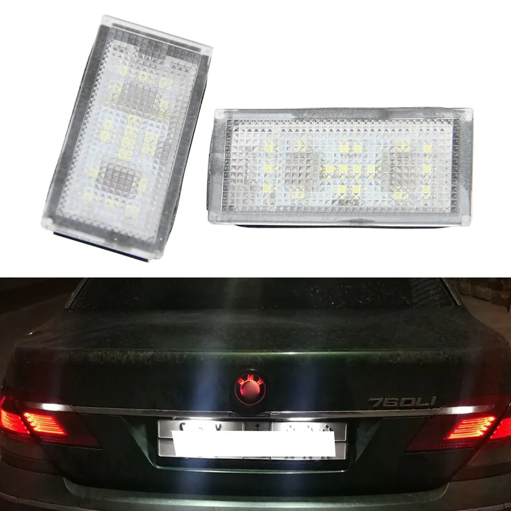 2 шт. без ошибок светодиодный номерной знак для BMW E66 E65 7 серия 735i 2006 2008 белый 12 В Canbus