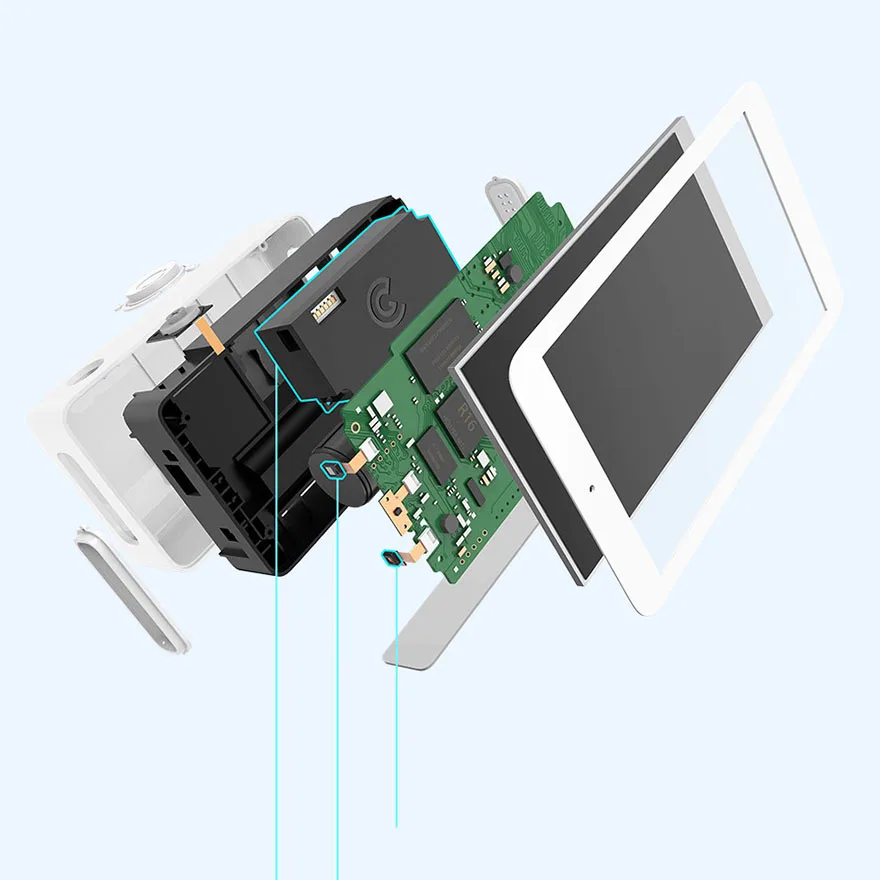 Xiaomi Mijia Air Detector высокоточный сенсорный экран 3,97 дюйма USB интерфейс PM2.5 CO2a TVOC датчик влажности монитор воздуха для дома
