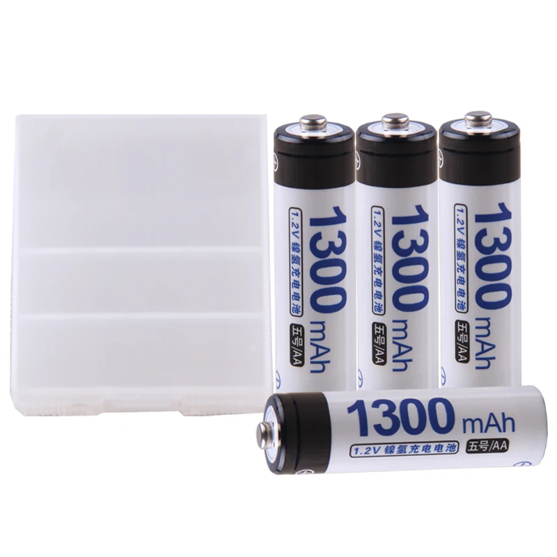 Самая низкая цена 5 шт АА батареи 1 2 v перезаряжаемые 1300 mAh nimh батарея для