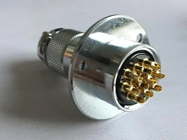 Авиационный штекер панельный металлический провод разъем 25 мм