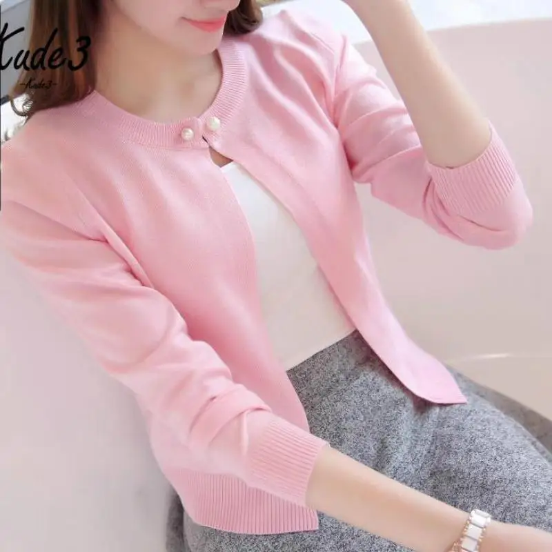 Spring Autumn Sweater Cardigan Dress Sunscreen Shawl Thin Coat A Long Sleeved Girl Summer Air Conditioning 5822 |
