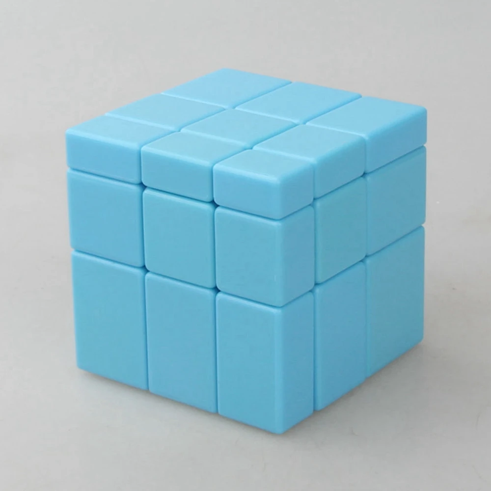 Shengshou 3x3x3 уровень зеркальный волшебный куб головоломка на скорость с глянцевым покрытием кубики развивающие игрушки подарки для детей - Цвет: Blue