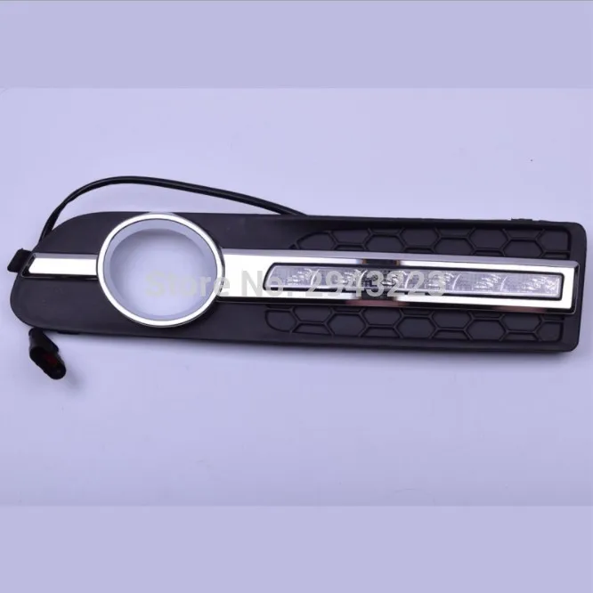 

For Volvo S80 2009-2013 LED Day light DRL Daytime Driving Running Lights Daylight Cover Yellow Turn Signal Car Stikers 2Pcs/set
