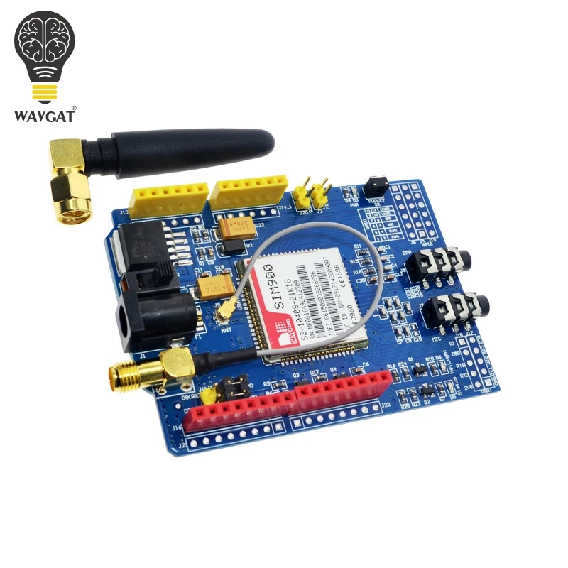 Комплект модуля WAVGAT SIM900 850/900/1800/1900 МГц GPRS/GSM для Arduino|Интегральные схемы| |