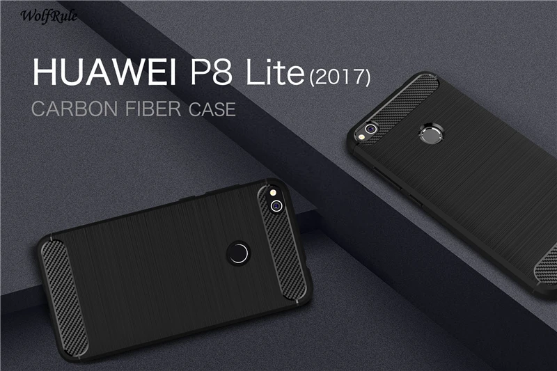

For Huawei P8 Lite 2017 Cases Honor 8 Lite 2017 Cover Soft TPU Brushed Phone funda Case For Huawei P8 Lite 2017 Case Coque