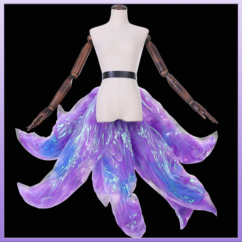 

Game LOL KDA Ahri Cosplay Costume Fox lol Ahri Nine Tailed One Tail K/DA Ahri Tail Wig in Stock Cosplay