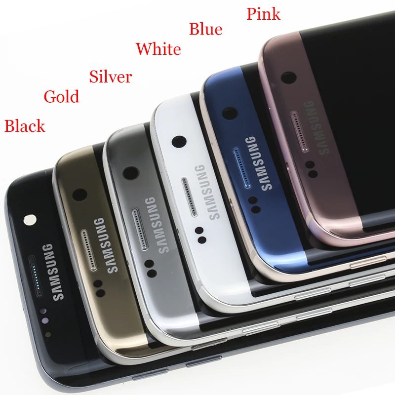 5,5 ''Супер AMOLED дисплей с рамкой для SAMSUNG Galaxy s7 edge G935 G935F сенсорный экран дигитайзер дисплей+ Сервисный пакет