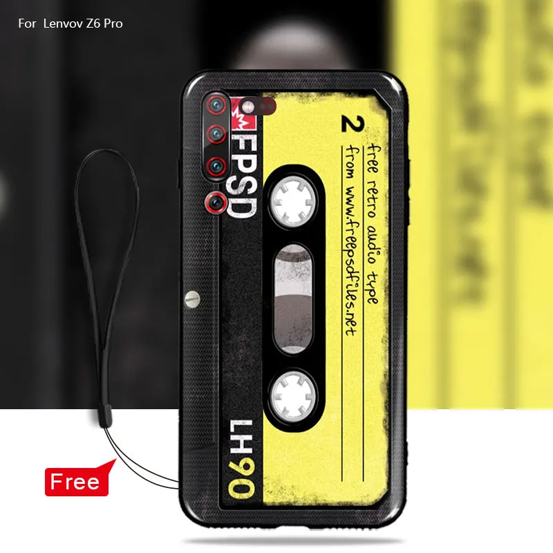 MCMEME For Lenovo Z6Pro case cover Retro Camera Cassette Tapes pattern Silicone Soft TPU Cover Z6 Pro z6lite Case |