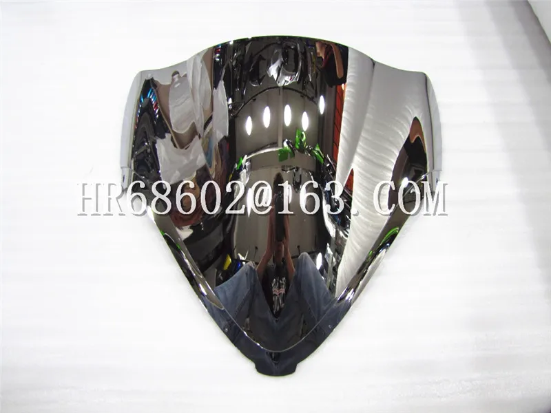Parabrisas de plata para motocicleta, accesorio para Suzuki Hayabusa GSXR1300 GSXR 1300 2008 2009 2010 2011 2012 2013 2014 2015 2016 2017