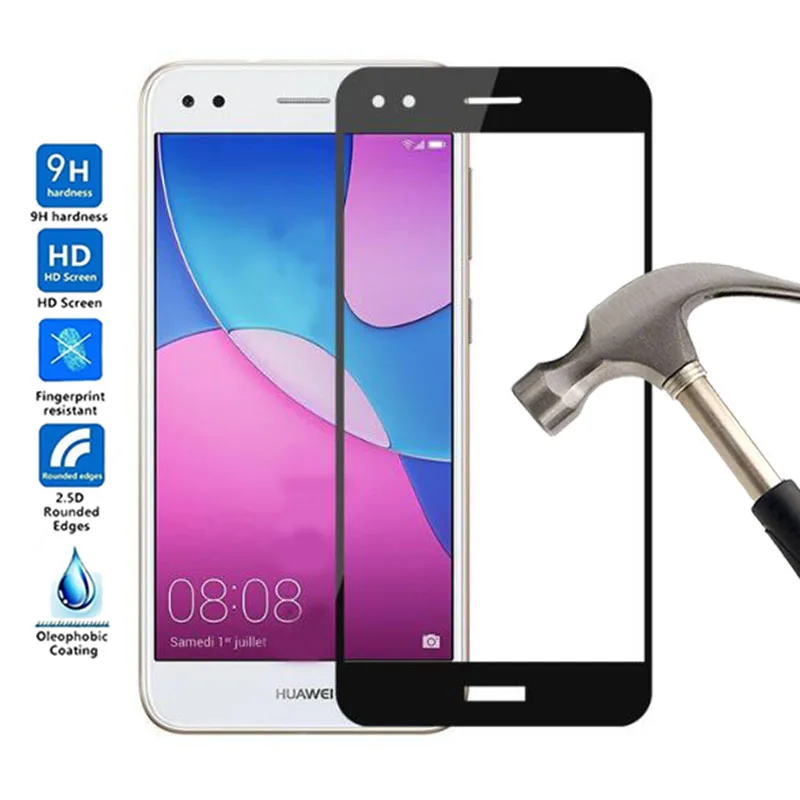 

Full Screen Cover Explosion-proof Screen Protector Film For Huawei Y6 Pro SLA-L22 Tempered Glass For Huawei Y6 Pro 2017