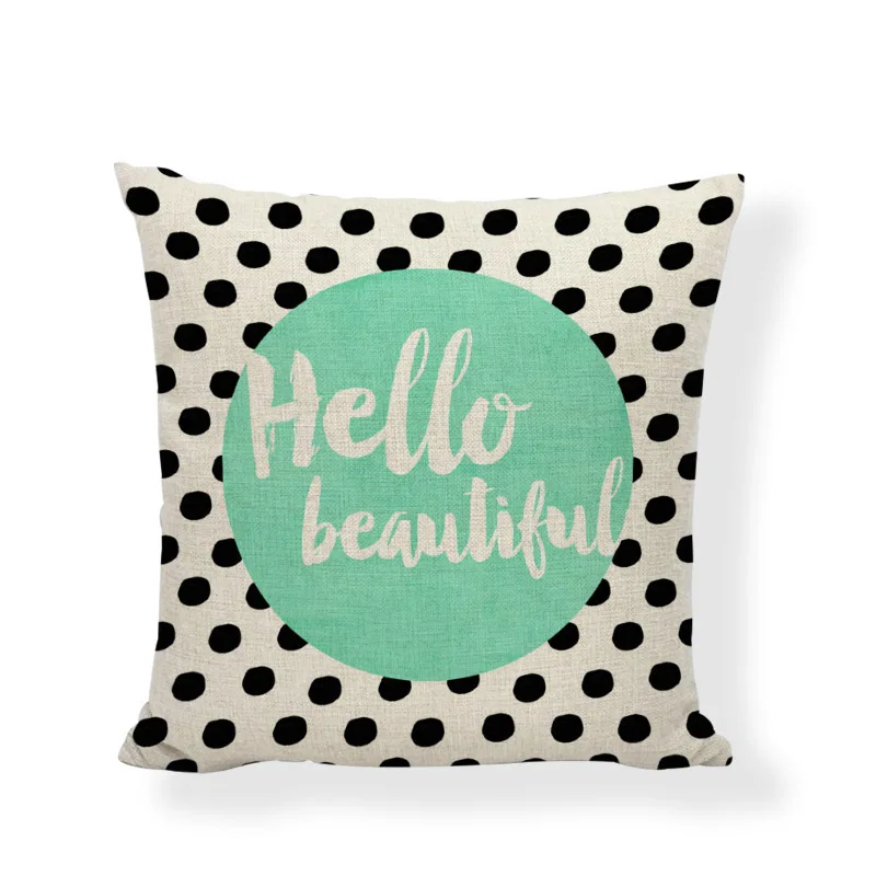 Hello Boeautiful Happy Reading more Coffee Tea Wine Home Decor Sofa Car Seat Decorative Cushion Cover Pillow Case covers | Дом и сад
