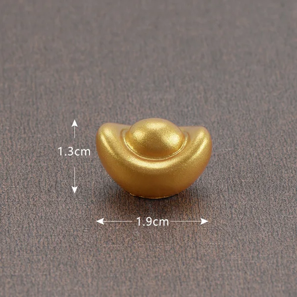 Gold Ingot S Отправка денег мышь фигурка мультяшная модель животных пейзаж из мха смолы ремесло домашнее миниатюрное украшение для сада в виде Феи аксессуары - Цвет: Gold Ingot S