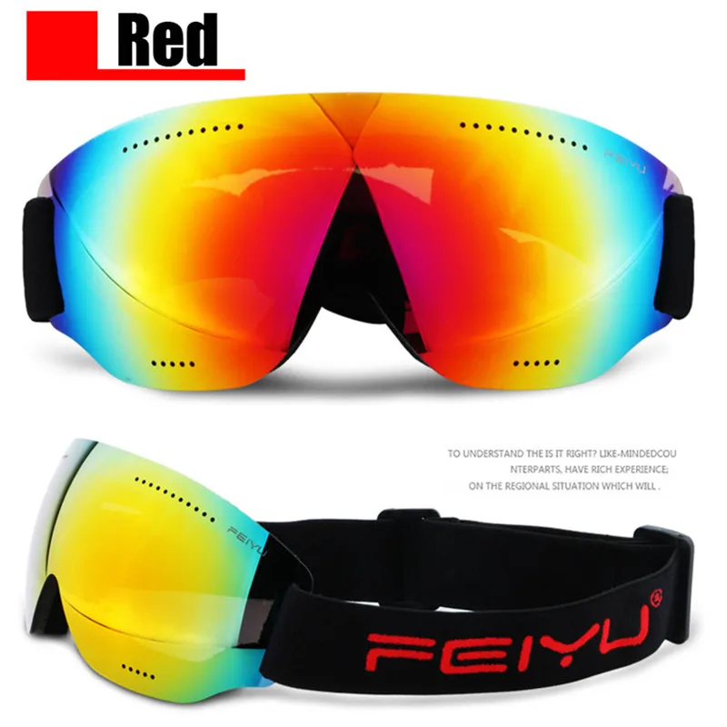 Kids Adult Ski Goggles Snowboard Anti-fog Gafas Motocross men/women Sport Snow Skating | Спорт и развлечения