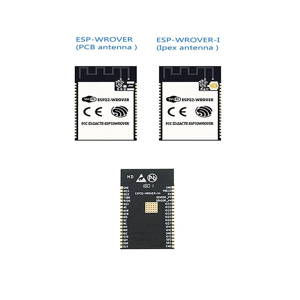 650 шт/пластина ESP32 WROVER I WiFi BT BLE MCU модуль 4 МБ SPI flash 8 Мб PSRAM PCB антенна/IPEX