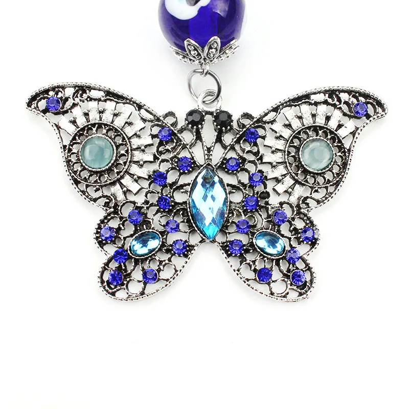 Lucky Eye Evil Butterfly Keychains Animal Crystal Keychain Women Men Car Keyring | Украшения и аксессуары