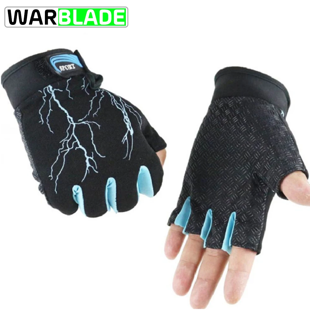 WarBLade 2018 New Sports Gloves Half Finger Biking Cycling for Men &amp Women Anti-Skip Spring Fall Guantes Ciclismo | Спорт и