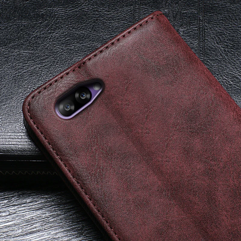 Phone Case For Doogee Y7 Plus Cover Leather Flip Coque Luxury Protective Fundas With Card Slot |