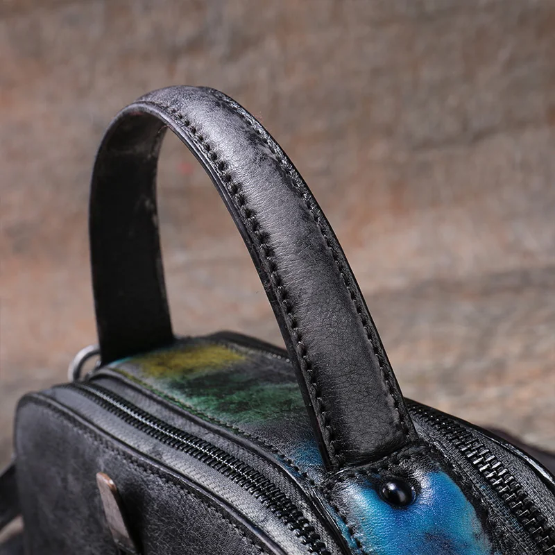 Сумка через плечо из натуральной кожи винтажная женская сумка-мессенджер