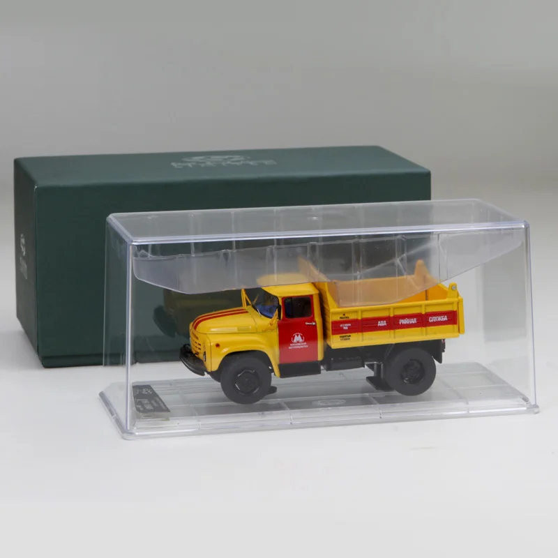 Out Of Print New Die Cast Metal 1/43 Yellow Russian Soviet Truck Desktop Display Collection Model Toys For Children