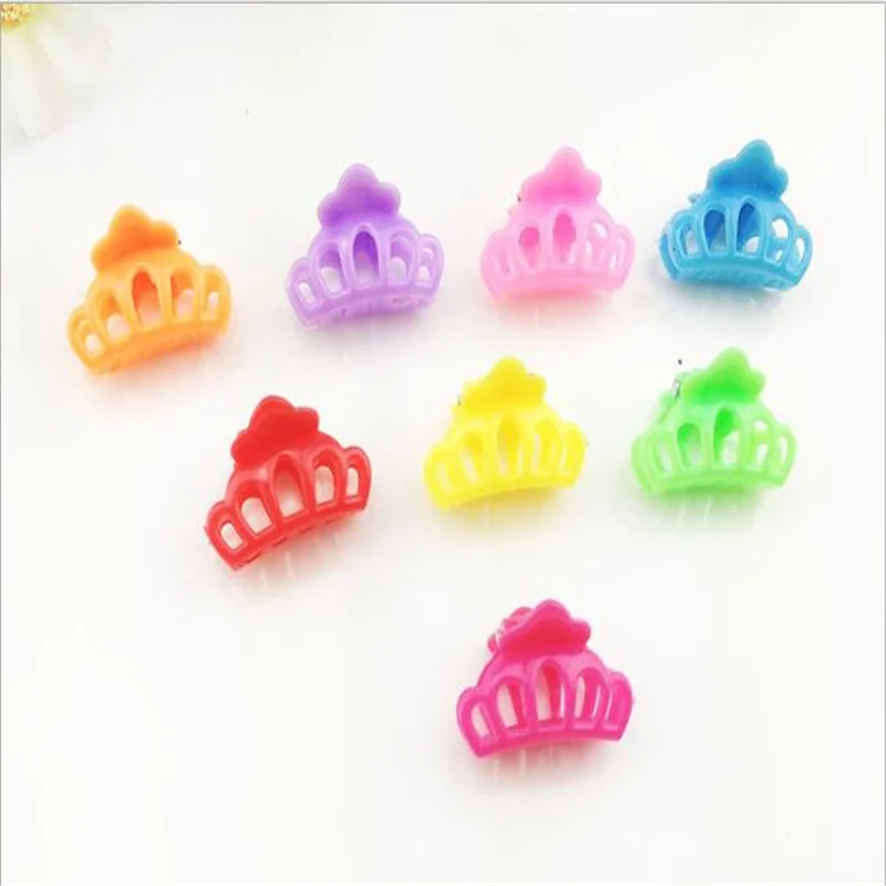 Crown Модный бант для волос для девочек мини-коготь цветок 20шт конфетный зажим шпилька гребень с бабочкой заколка В Виде Короны Детский подарок ювелирные изделия Аксессуары для волос - Цвет: Crown