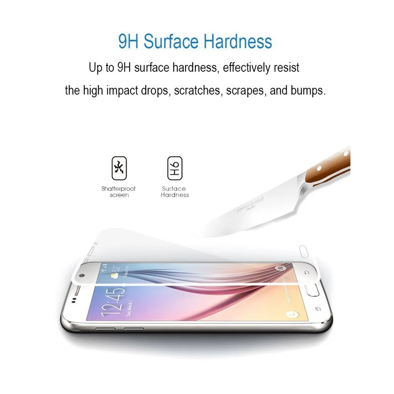Экран защитные плёнки закаленное Стекло пленка для samsung S6 S3 S5 J5 J3 J7 J1 2015 A3 A5 A7 2016 Core 2