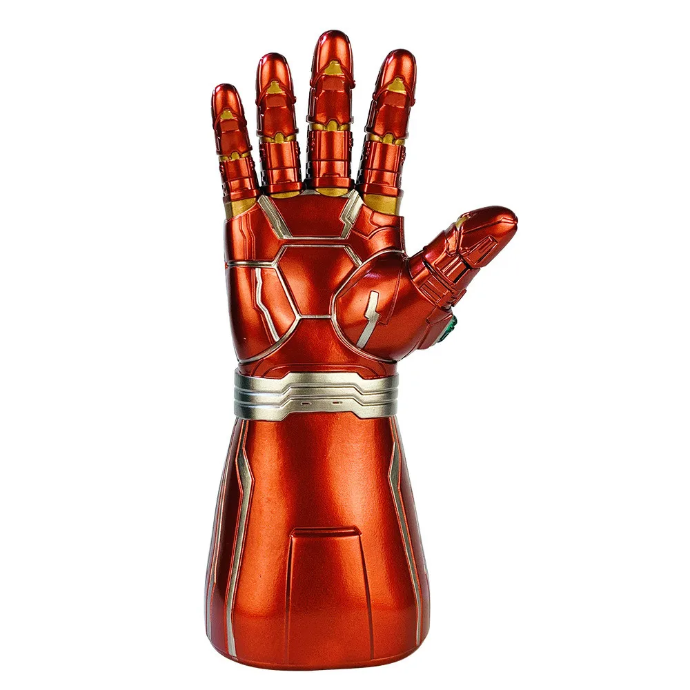 Новинка 1:1 ПВХ светодиодный светильник Мстители Endgame Железный человек Nano Gauntlet Thanos Infinity Gauntlet Armor Tony Stark косплей перчатки реквизит