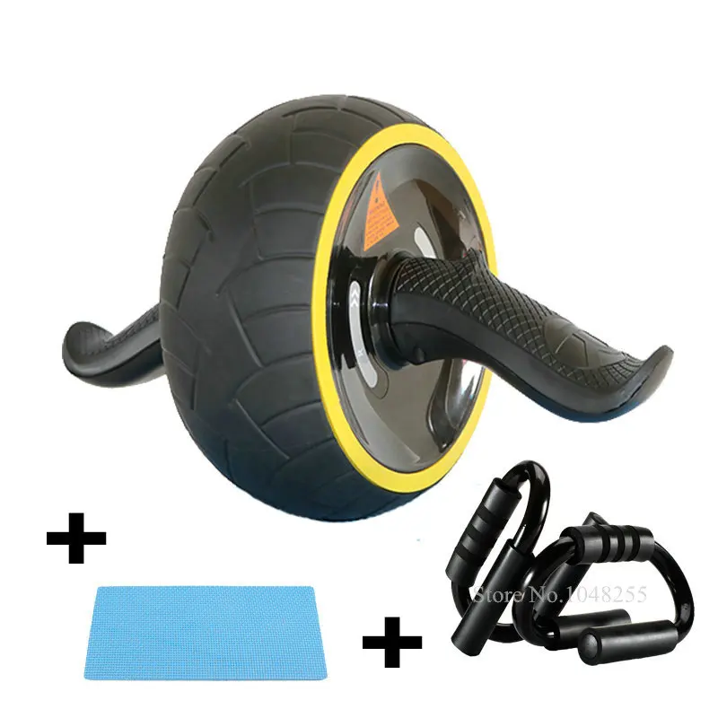 

Комплект роликовых колес 3-в-1 AB с пуш-ап барами и наколенниками в комплекте, домашнее спортивное оборудование для тренировки живота