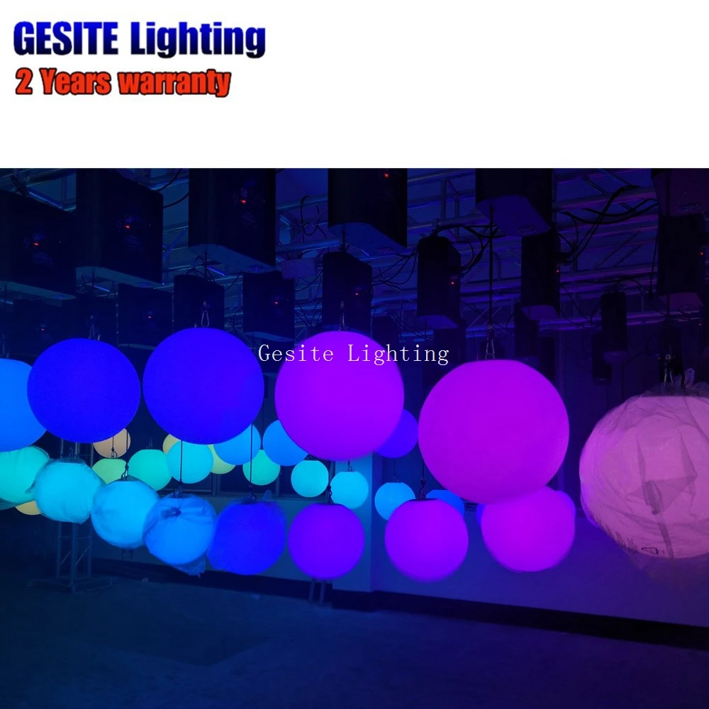 Полноцветный RGB светодиодный подъемный шарик DMX512 контроль сцены цветной
