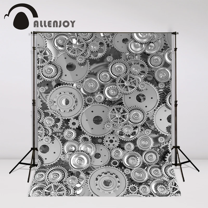 Background photography vinyl backdrop Gear metal retro industry for a photo shoot photographic camera | Электроника