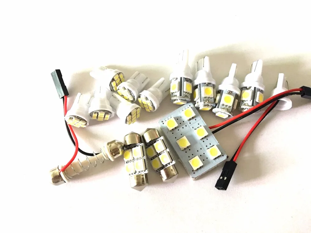 13 шт. белый светодиодные фонари Интерьер Вышивка Крестом Пакет комплект для Honda