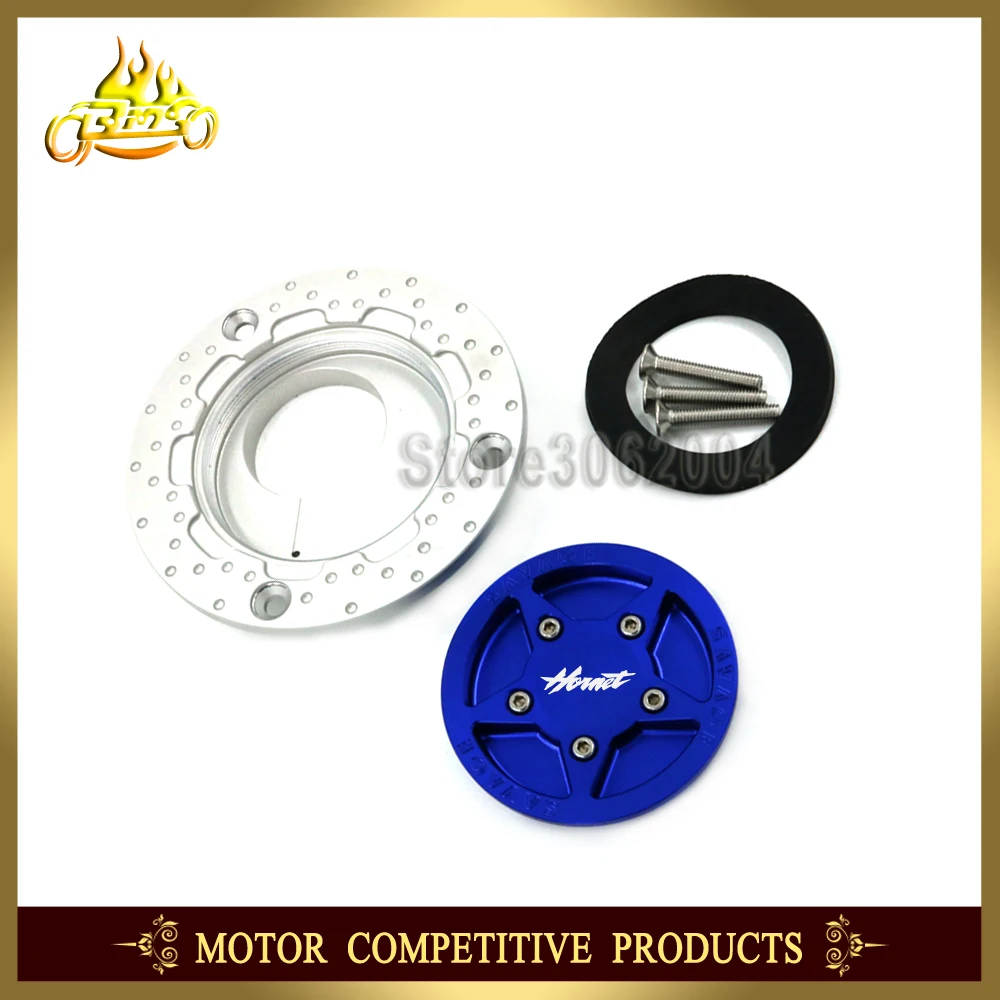 Gas Fuel Tank Cap Cover Aluminum Red / Blue Motorcycle Accessories For HONDA CB600F CB900F HORNET 2002-2013 2012 2011 2010 CNC | Автомобили