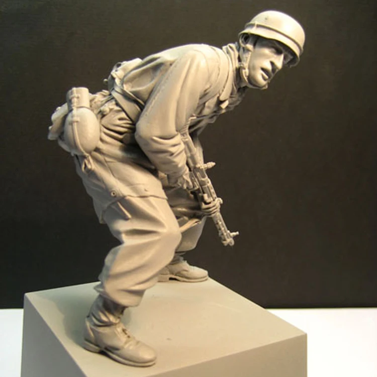 Фигурка солдатика из смолы, модель 1/16 г., военная тематика времен Второй мировой войны, без покрытия, без цвета от AliExpress WW