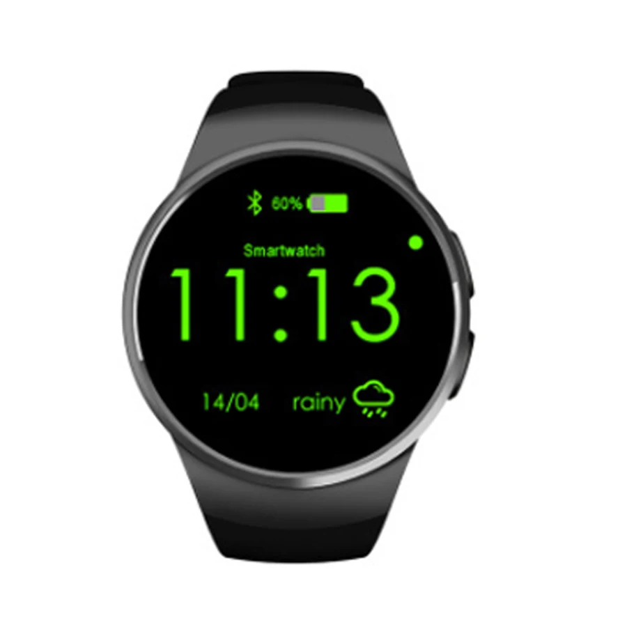 Черный Letine Kingwear KW18 электронные наручные часы для телефона Bluetooth Смарт-часы для мужчин и женщин спортивные Смарт-часы для iOS Android PK KW88 K88h - Цвет: Черный