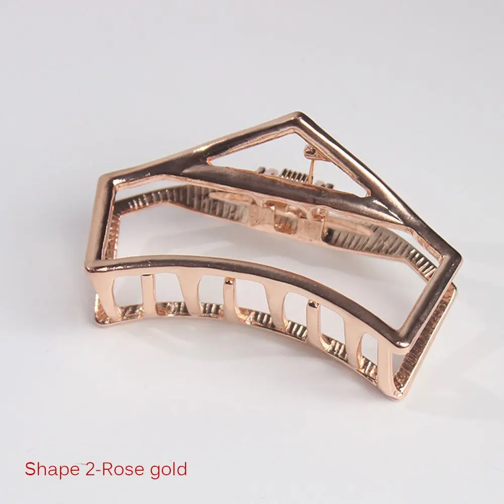 shape2Hair Claw 1 шт., новинка, Женские Геометрические булочки, аксессуары для волос, металлические современные стильные заколки для волос, заколка для волос, для девушек, девушек, инструмент для макияжа - Цвет: shape2Hair Claw