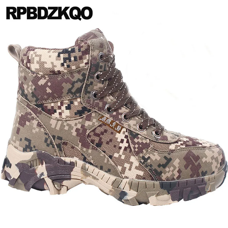 Армейские ботинки зимние кроссовки походная обувь с высоким берцем камуфляжной