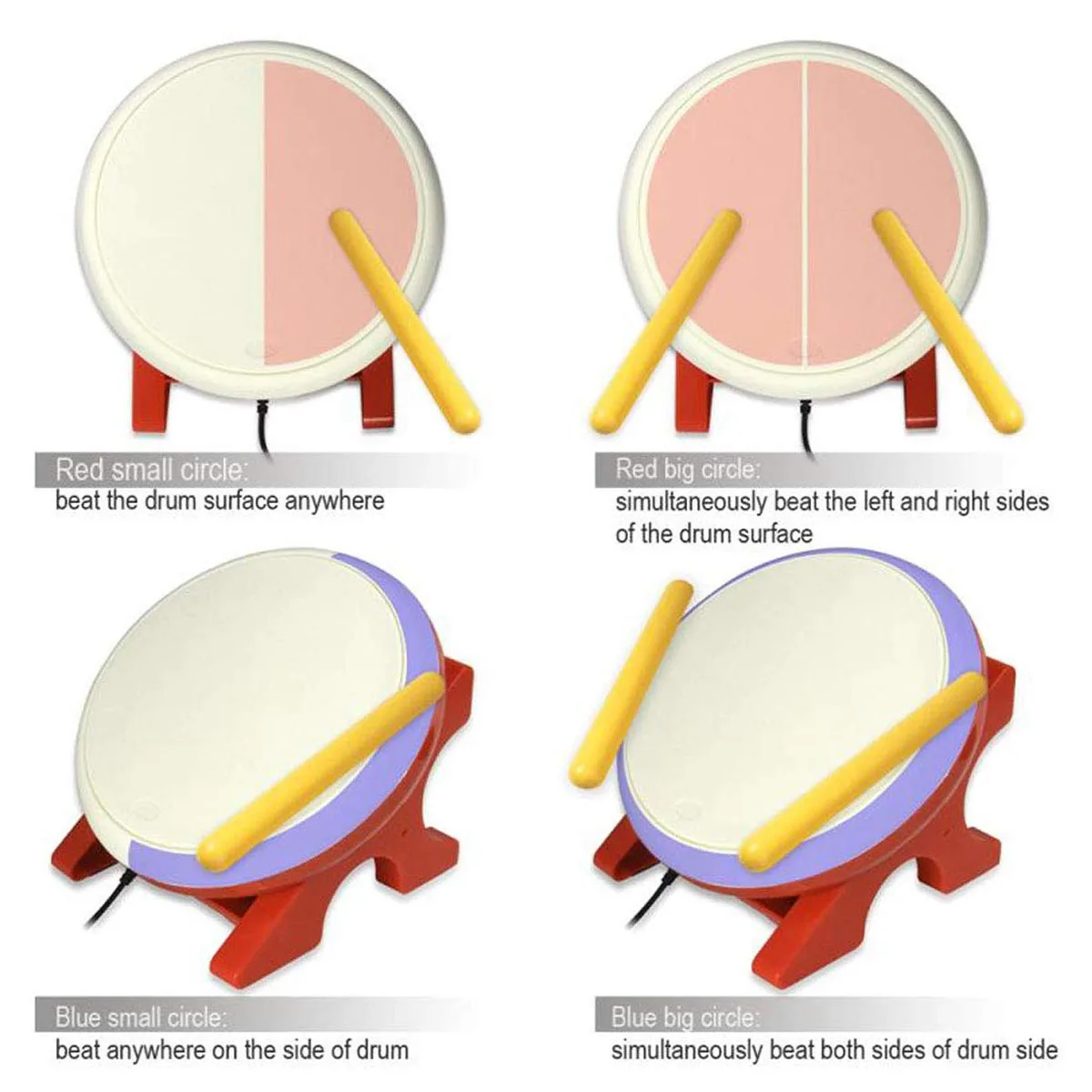 Барабан Тайко совместим с n переключателем барабан контроллер палочки видео игры