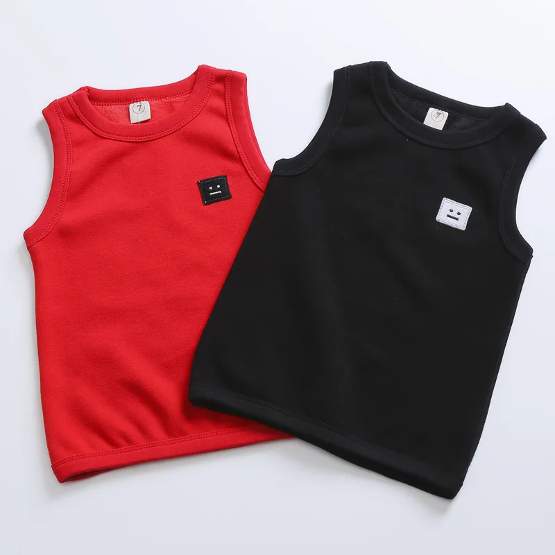 

Kids Clothes 2016 Winter Baby Girls Vest Sleeveless O-neck Soild Thick Elastic Stretch Warm Cotton Vest Children Clothing 2-7Y