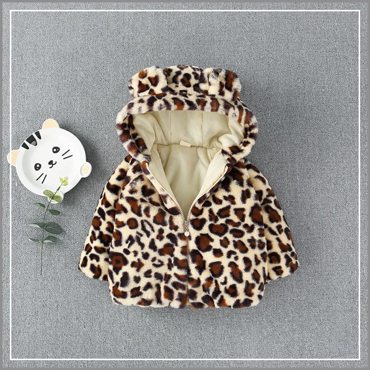 2018 new winter Girls Kids boys Leopard print plus velvet coat comfortable cute baby Clothes Children Clothing | Детская одежда и